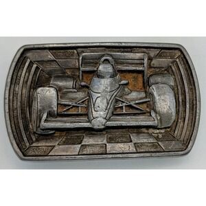 Vintage Indy Race Car Belt Buckle